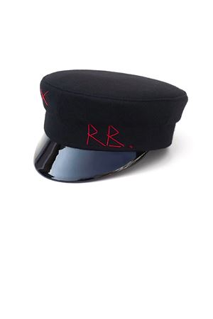 Ruslan Baginskiy Black wool baker boy cap RUSLAN BAGINSKIY | KPC033FW25WBLK